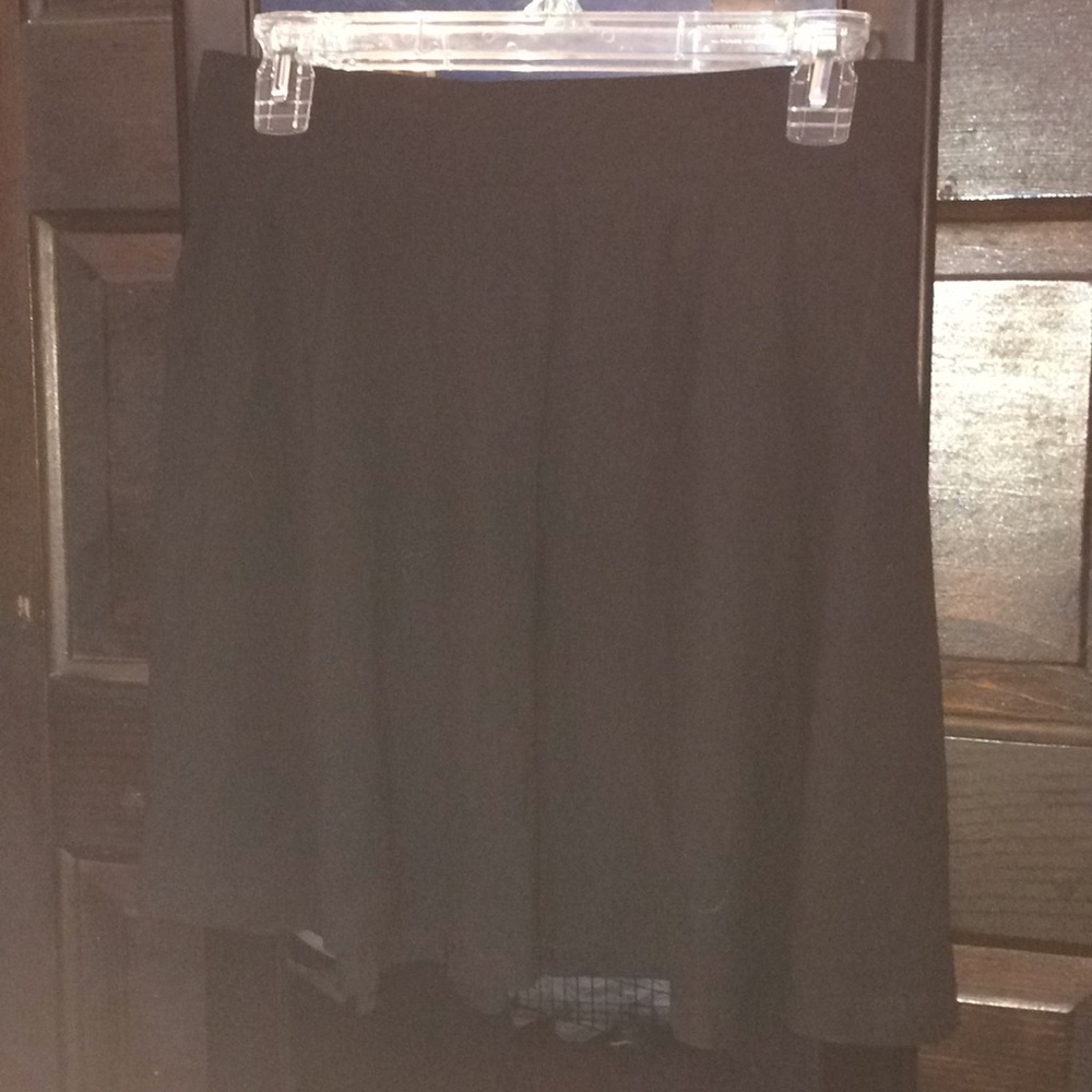 Simple Black Skater Skirt
